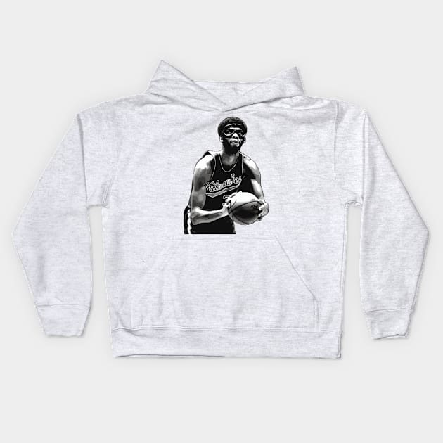 Kareem Abdul Jabbar Kids Hoodie by Playful Creatives